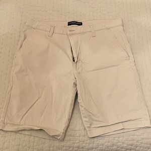 U.S. Polo Assn. Men's Khaki Tan Flat Front Shorts